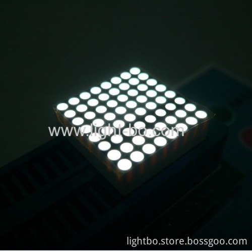 0.7" 1.9mm 8 X 8 Ultra Red Dot Matrix Led Display,20.2 X 20.2x5.9mm 